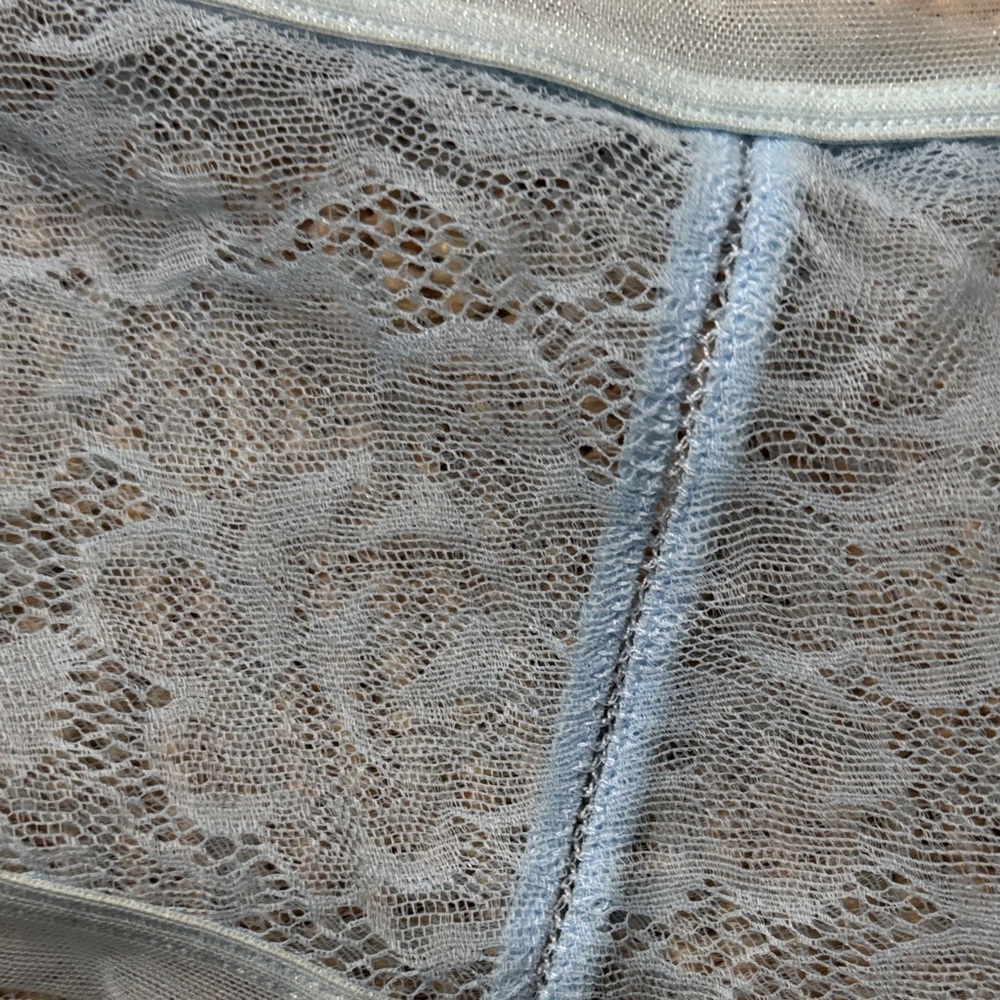 NWT La Perla Light Blue Lace Panties size 3 or M - Picture 4 of 9
